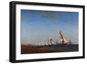 Rentrée des pêcheurs à Martigues-Ziem Félix-Framed Giclee Print