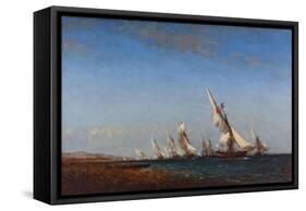 Rentrée des pêcheurs à Martigues-Ziem Félix-Framed Stretched Canvas