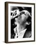 Renzo Arbore Drinking a Fresh Egg-null-Framed Photographic Print