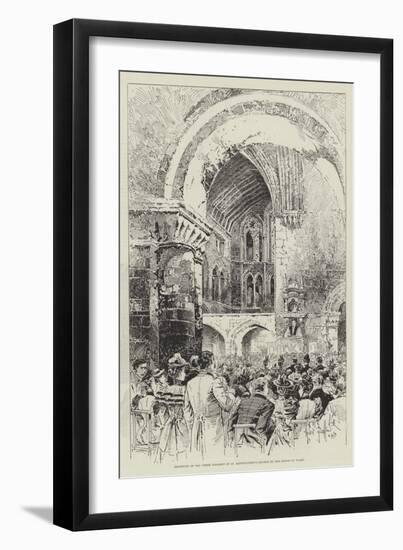 Reopening of the North Transept of St Bartholomew's Church by the Prince of Wales-Herbert Railton-Framed Giclee Print