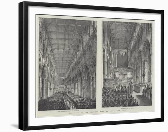 Reopening of the Restored Nave of St Alban's Abbey-Frank Watkins-Framed Giclee Print