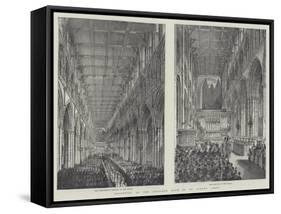 Reopening of the Restored Nave of St Alban's Abbey-Frank Watkins-Framed Stretched Canvas