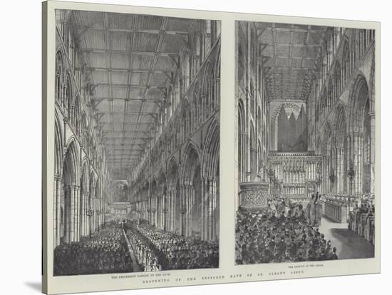 Reopening of the Restored Nave of St Alban's Abbey-Frank Watkins-Stretched Canvas