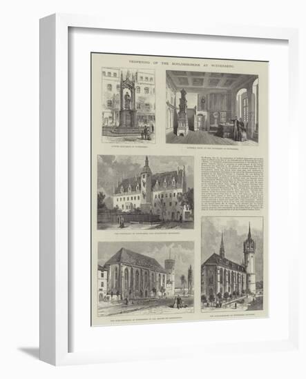 Reopening of the Schlosskirche at Wittenberg-null-Framed Giclee Print