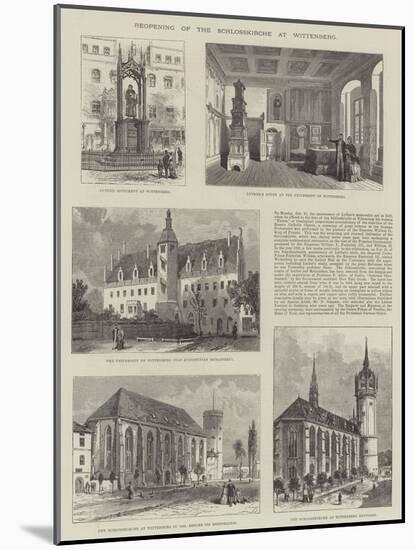 Reopening of the Schlosskirche at Wittenberg-null-Mounted Giclee Print