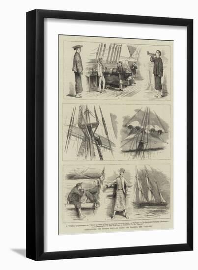 Reorganising the Chinese Navy, on Board the Training Ship Kein-Wei-null-Framed Giclee Print