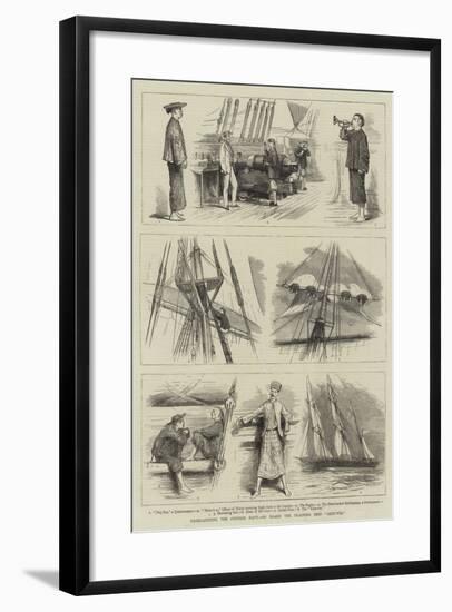 Reorganising the Chinese Navy, on Board the Training Ship Kein-Wei-null-Framed Giclee Print