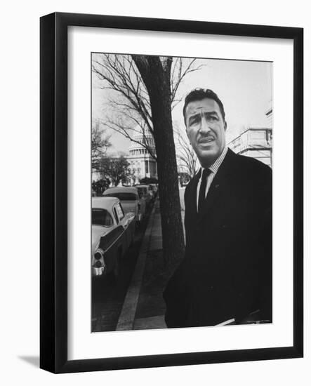 Rep. Adam Clayton Powel, Before Trip to Spain-Francis Miller-Framed Photographic Print