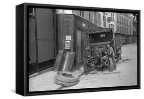 Repairing a British Lorry, Meaux, 1914-Jacques Moreau-Framed Stretched Canvas