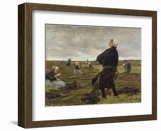 Repairing the Nets, 1889-Max Liebermann-Framed Giclee Print