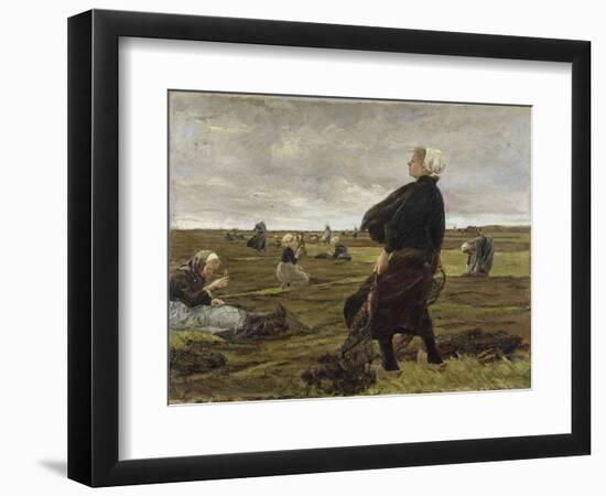 Repairing the Nets, 1889-Max Liebermann-Framed Giclee Print