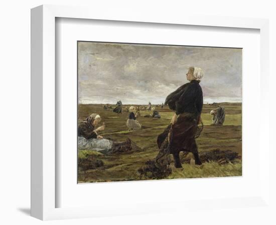 Repairing the Nets, 1889-Max Liebermann-Framed Giclee Print