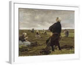 Repairing the Nets, 1889-Max Liebermann-Framed Giclee Print