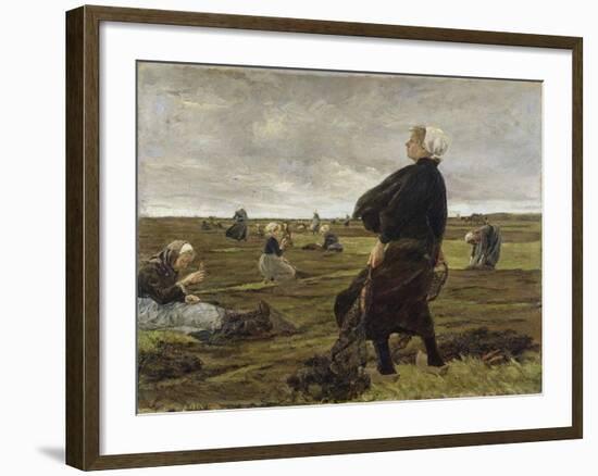 Repairing the Nets, 1889-Max Liebermann-Framed Giclee Print