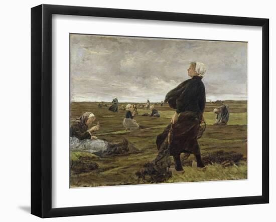 Repairing the Nets, 1889-Max Liebermann-Framed Giclee Print