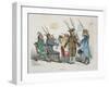 Repas de Corps, Caricature from Les Metamorphoses du Jour Series, Reprinted in 1854-Grandville-Framed Giclee Print