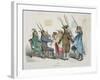 Repas de Corps, Caricature from Les Metamorphoses du Jour Series, Reprinted in 1854-Grandville-Framed Giclee Print