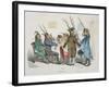 Repas de Corps, Caricature from Les Metamorphoses du Jour Series, Reprinted in 1854-Grandville-Framed Giclee Print