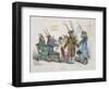 Repas de Corps, Caricature from Les Metamorphoses du Jour Series, Reprinted in 1854-Grandville-Framed Giclee Print