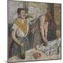 Repasseuses-Edgar Degas-Mounted Giclee Print
