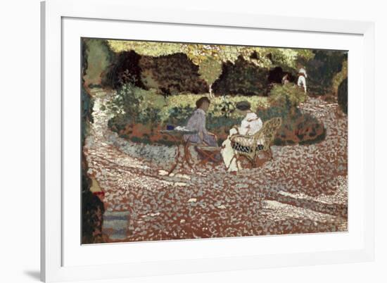 Repast in a Garden-Edouard Vuillard-Framed Premium Giclee Print