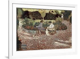 Repast in a Garden-Edouard Vuillard-Framed Premium Giclee Print