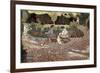 Repast in a Garden-Edouard Vuillard-Framed Art Print