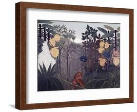 Repast of the Lion-Henri Rousseau-Framed Giclee Print