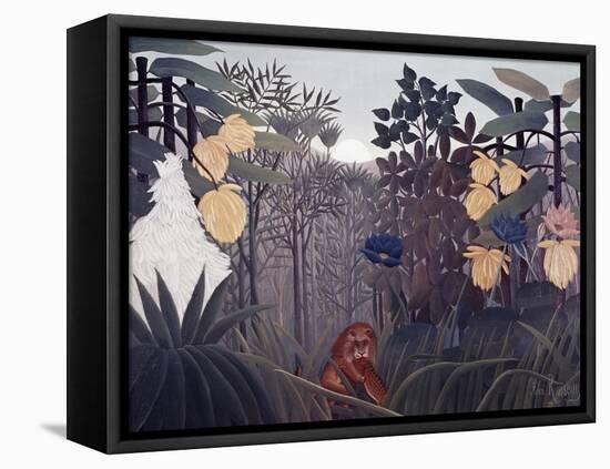 Repast of the Lion-Henri Rousseau-Framed Stretched Canvas