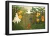 Repast of the Lion-Henri Rousseau-Framed Art Print