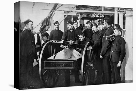 Repel Boarders Exercise, Sheerness Gunnery School, Kent, 1896-Gregory & Co-Stretched Canvas