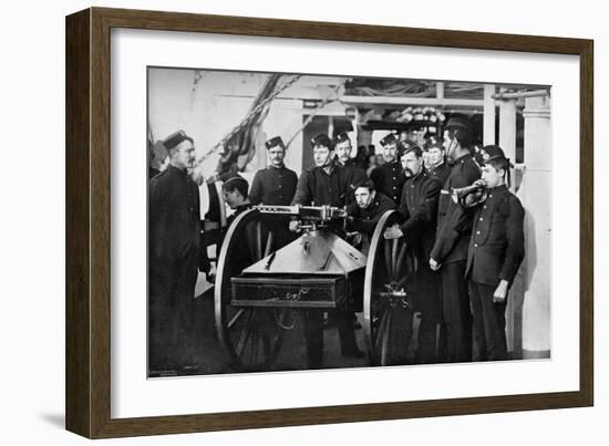 Repel Boarders Exercise, Sheerness Gunnery School, Kent, 1896-Gregory & Co-Framed Giclee Print