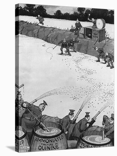 Repelling a Flu Assault by Heath Robinson-null-Stretched Canvas
