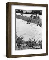 Repelling a Flu Assault by Heath Robinson-null-Framed Art Print