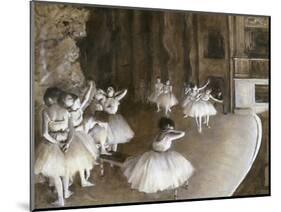 Repetition D'Un Ballet Sur La Scene-Edgar Degas-Mounted Giclee Print