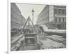 Replacing an Old Gas Main, Commercial Street, London, 1906-null-Framed Photographic Print