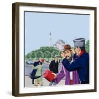 Replacing the Traditional Fez in Turkey-John Keay-Framed Giclee Print