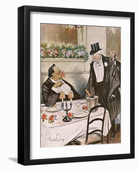 Replete Diners 1904-Abel Faivre-Framed Art Print