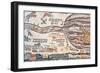 Replica Of Antique Madaba Map Of Holy Land-vvoevale-Framed Art Print