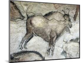 Replica of Cave Painting of Bison from Altamira Cave-null-Mounted Giclee Print