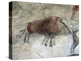 Replica of Cave Painting of Boar from Altamira Cave-null-Stretched Canvas