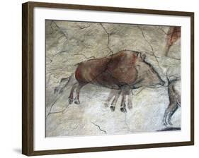 Replica of Cave Painting of Boar from Altamira Cave-null-Framed Giclee Print