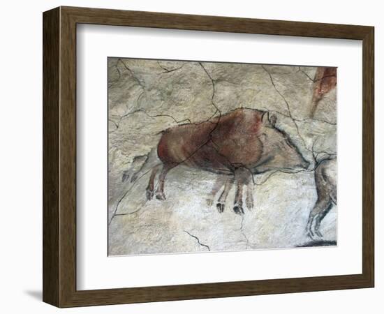 Replica of Cave Painting of Boar from Altamira Cave-null-Framed Giclee Print