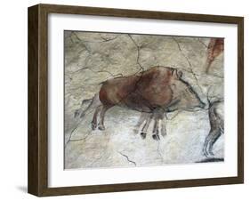 Replica of Cave Painting of Boar from Altamira Cave-null-Framed Giclee Print