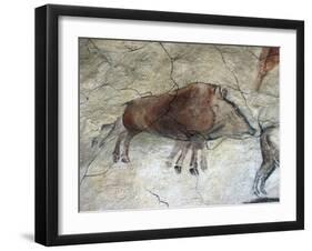 Replica of Cave Painting of Boar from Altamira Cave-null-Framed Giclee Print