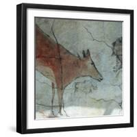 Replica of Cave Painting of Doe from Altamira Cave-null-Framed Premium Giclee Print