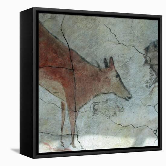 Replica of Cave Painting of Doe from Altamira Cave-null-Framed Stretched Canvas