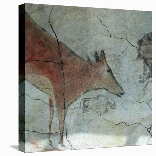 Replica of Cave Painting of Doe from Altamira Cave-null-Stretched Canvas