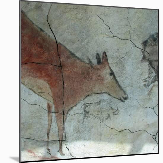 Replica of Cave Painting of Doe from Altamira Cave-null-Mounted Giclee Print