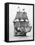 Replica of Mayflower Sailing-null-Framed Stretched Canvas